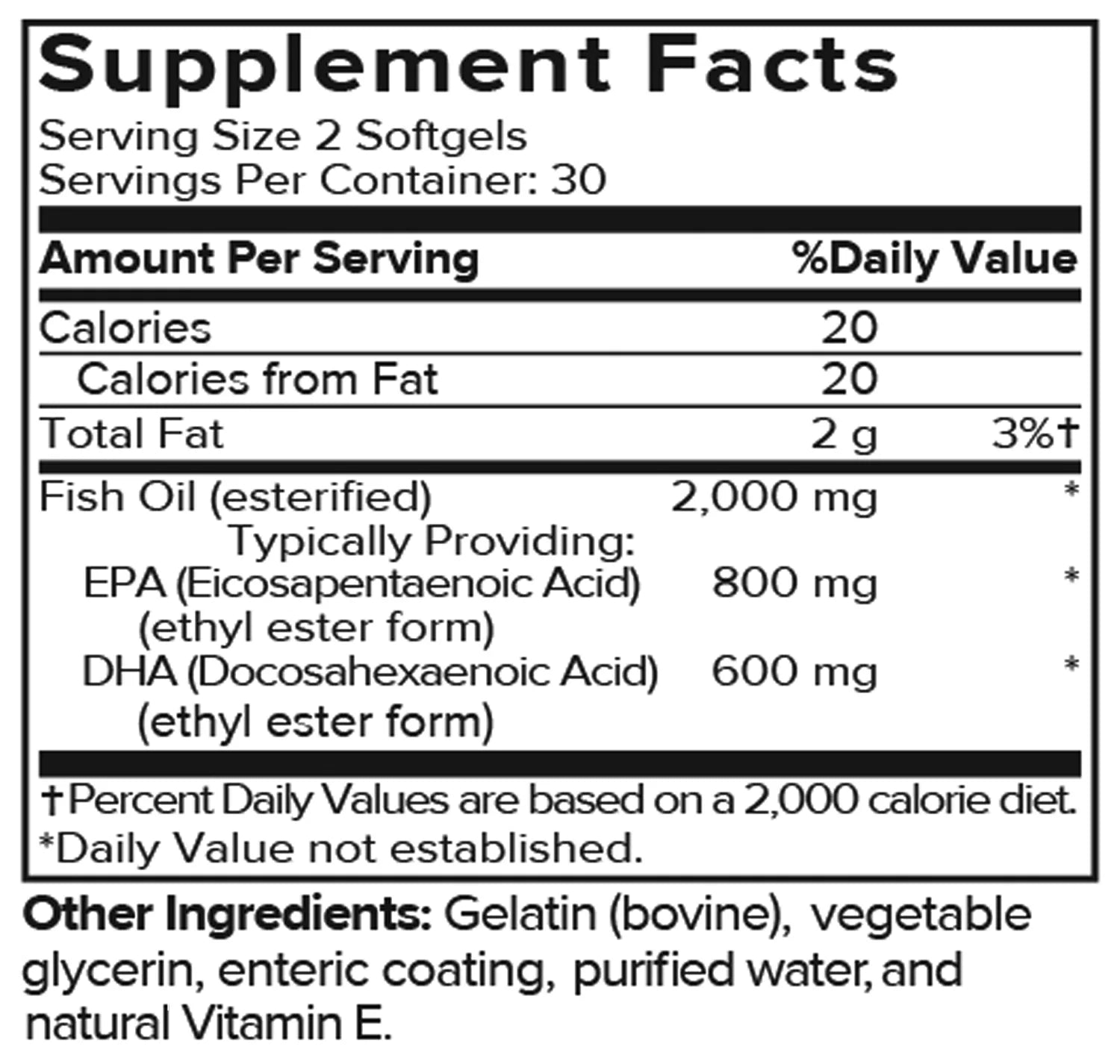 Omega 3 Fish Oil - Heart, Brain, & Eye Health