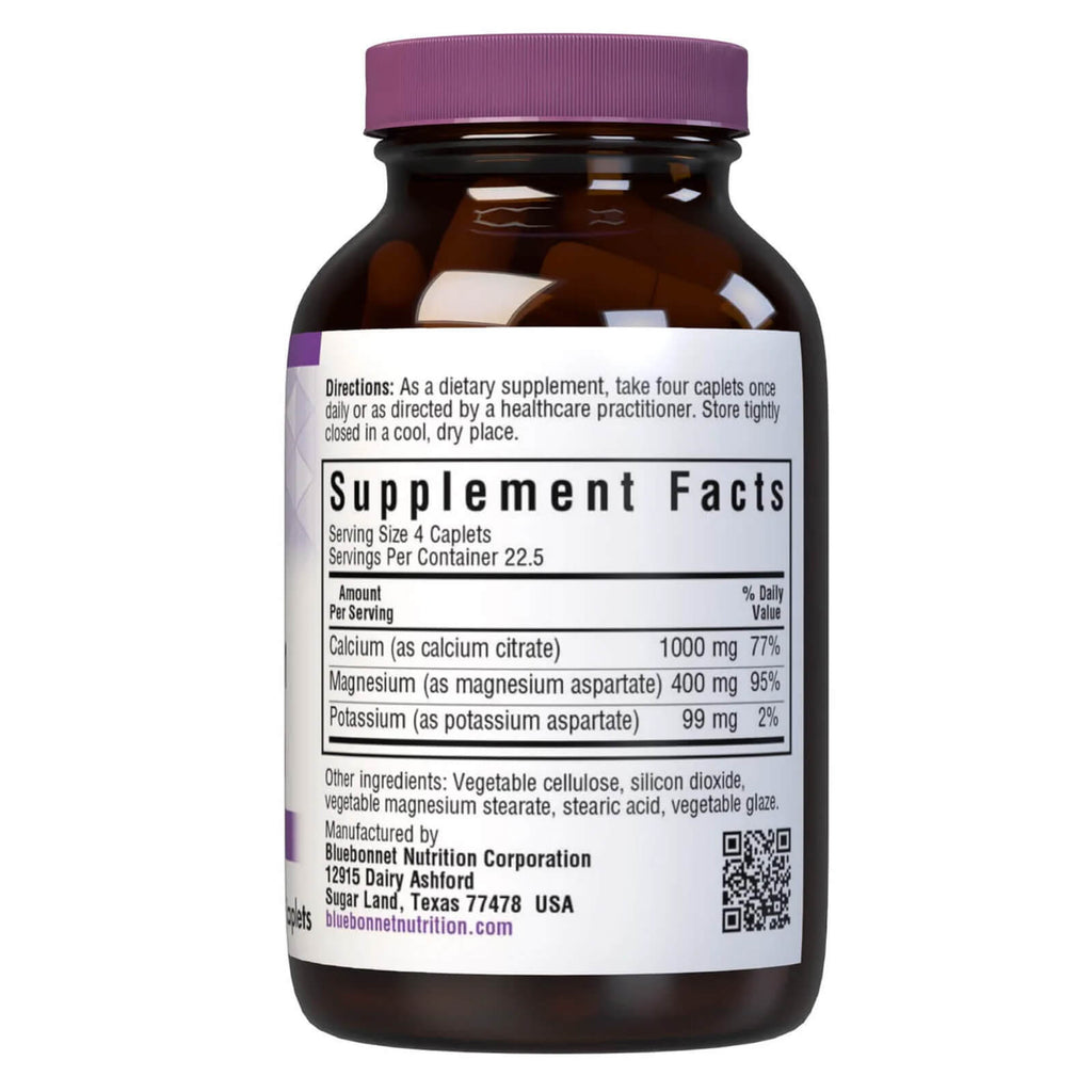 Bluebonnet Calcium Magnesium & Potassium 90 Caplets